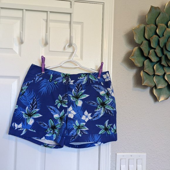Apt. 9 Blue Floral Women's Shorts - Picture 1 of 9